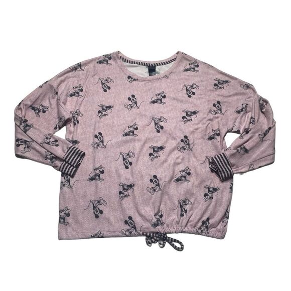 Disney Pajama Loungewear Set Mickey Minnie Mouse Soft Pink Women’s Sz XL - Picture 4 of 16
